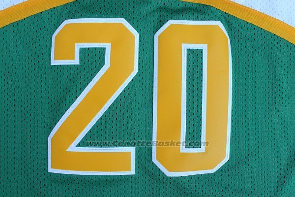 Maglia Seattle SuperSonics Gary Payton #20 Historic Retro 1995-1996 Verde